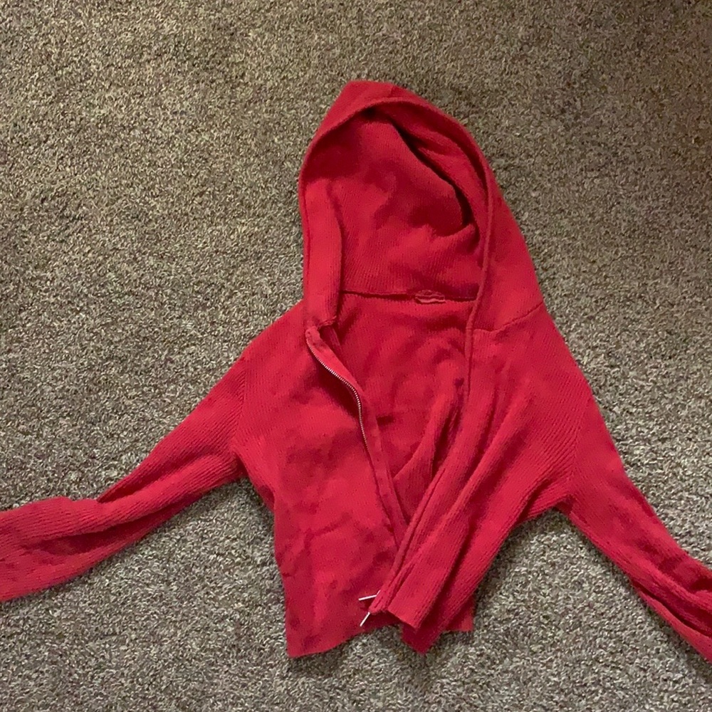 Red Cropped jacket
